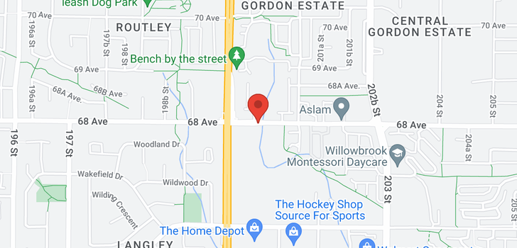 map of 303 20087 68 AVENUE